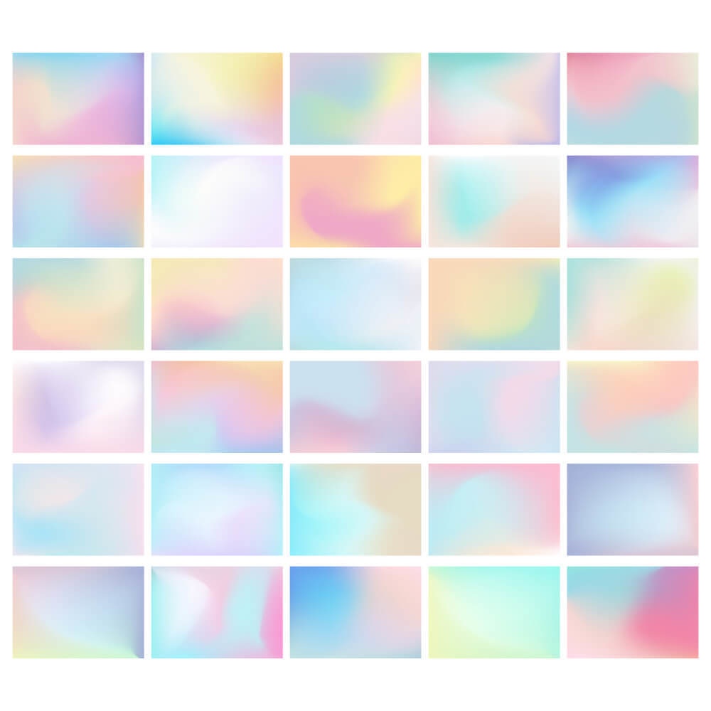 グラデ素材50点セット - ホログラフィック