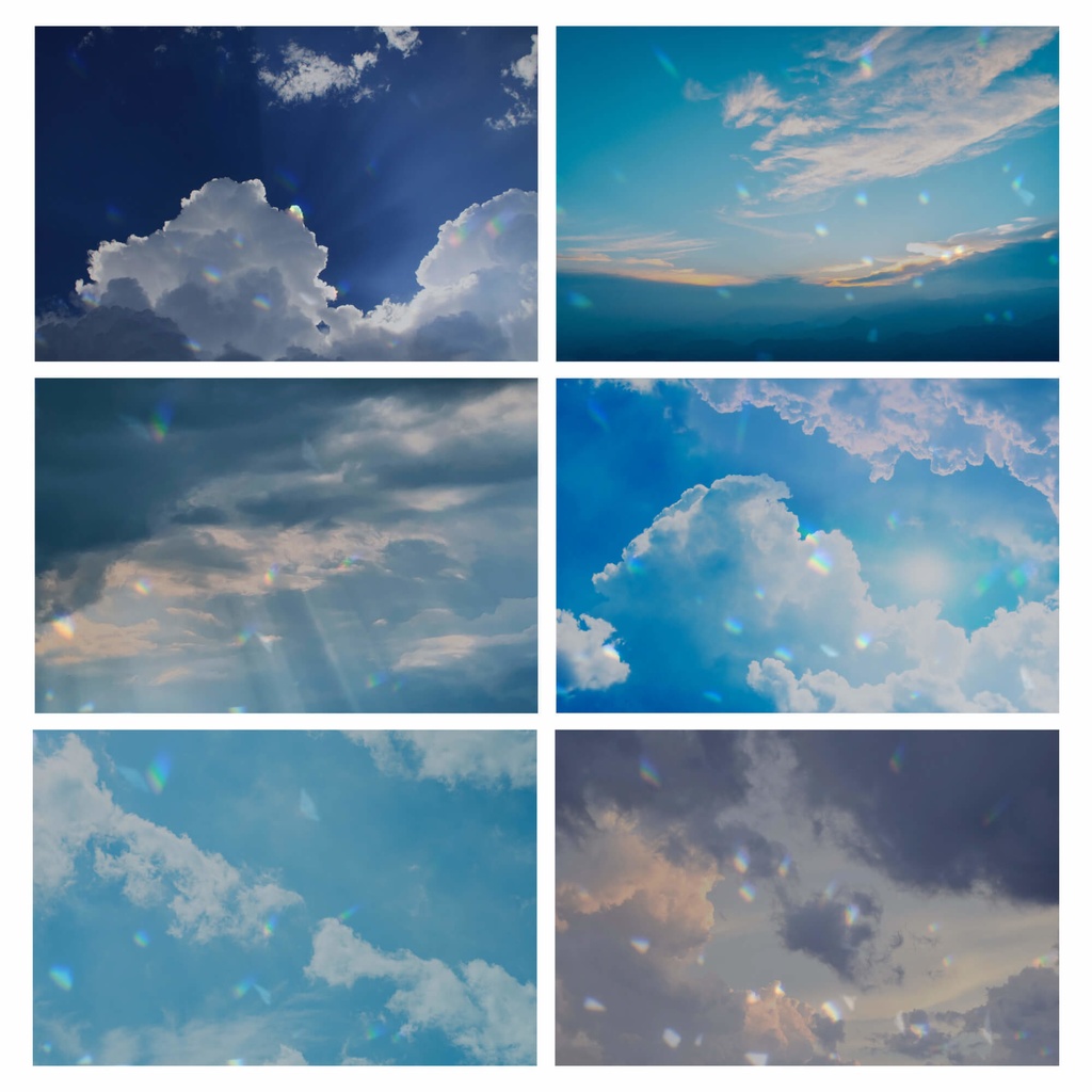 空のプリズム素材 16点セット