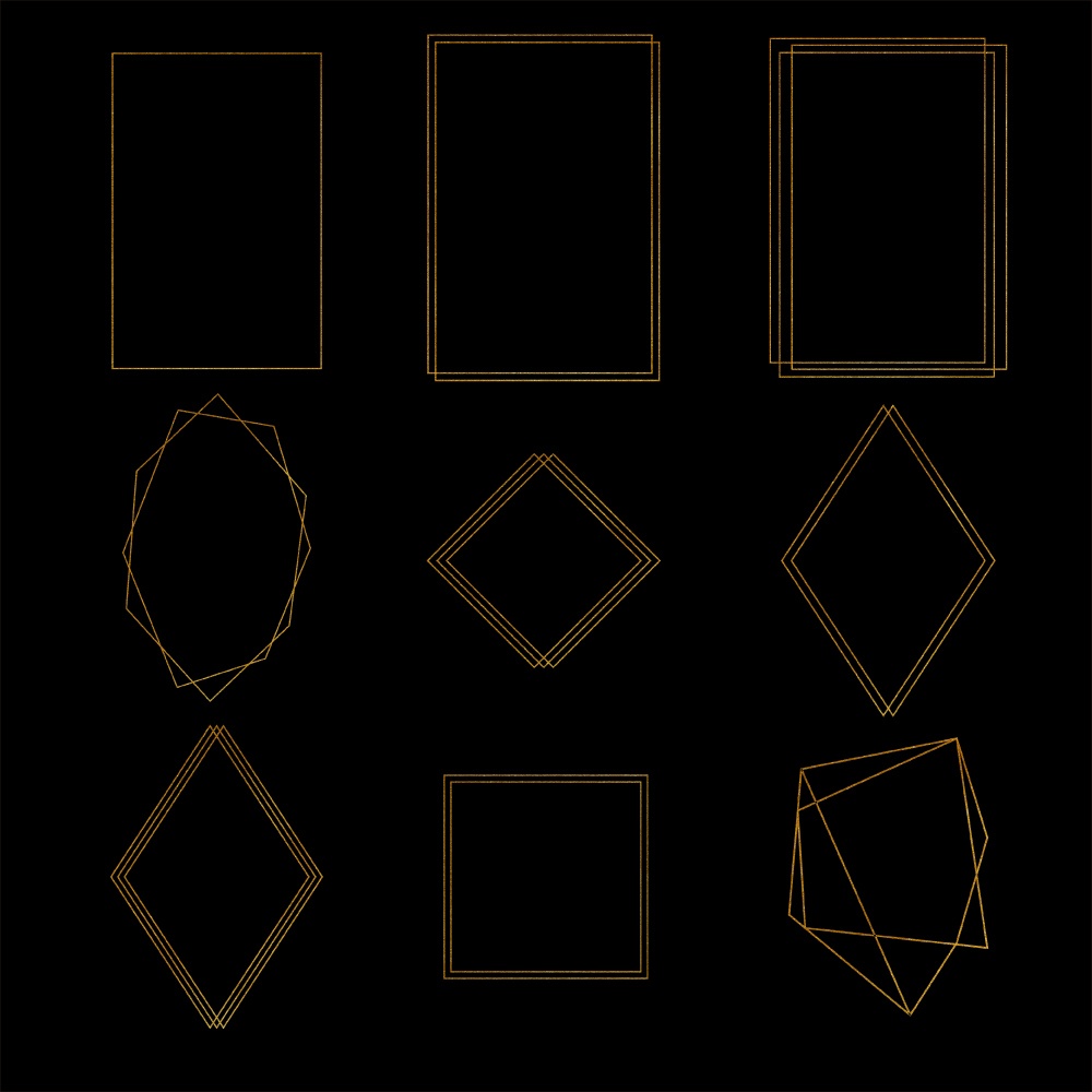 Gold frames - フレーム100点セット