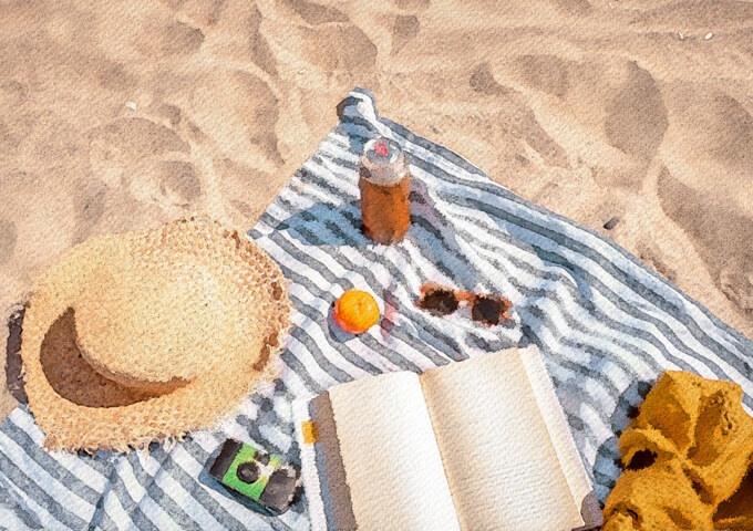 夏の水彩素材 30点セット