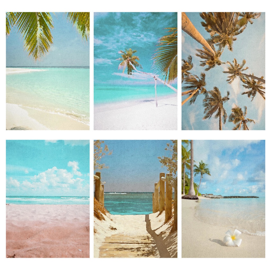 夏の水彩素材 30点セット