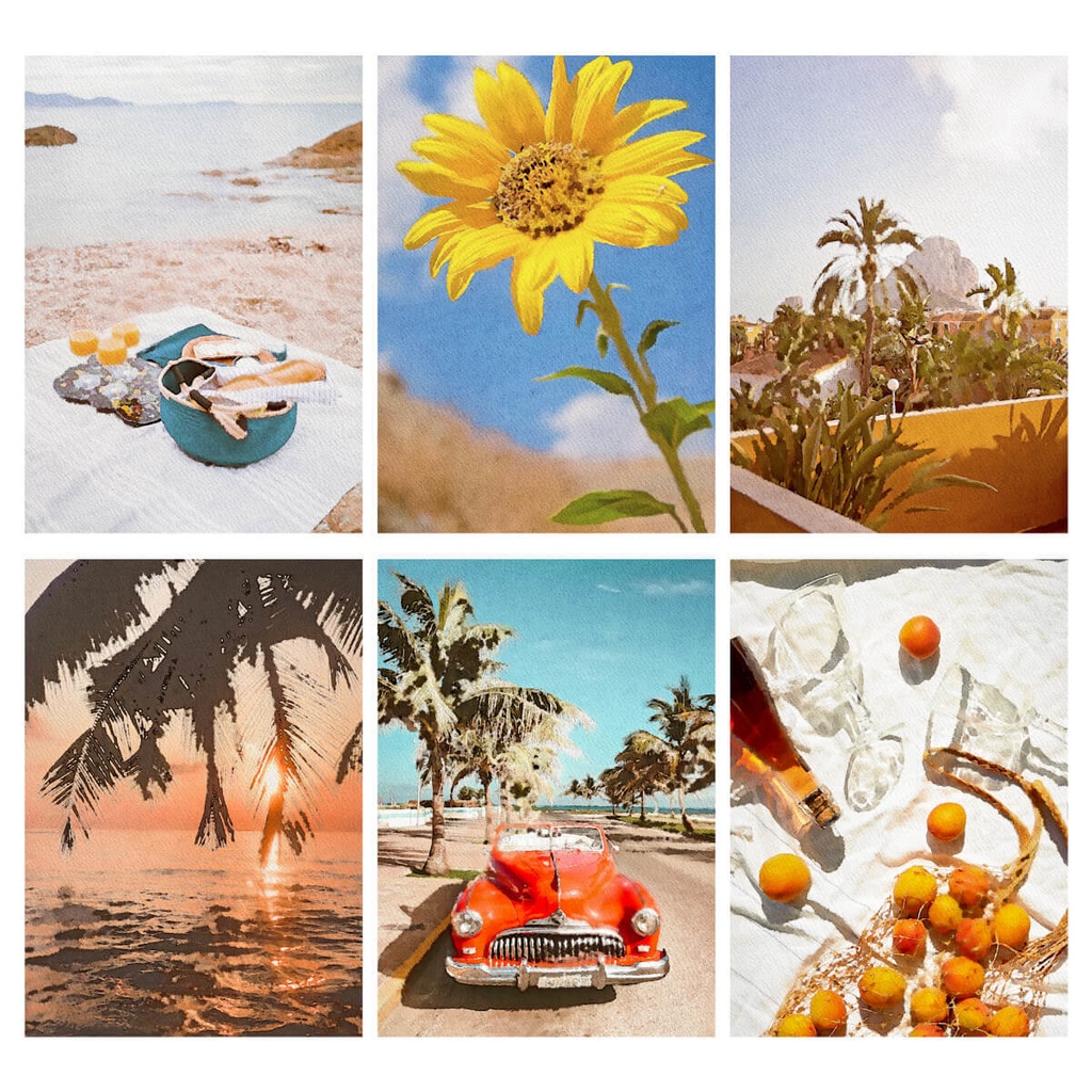 夏の水彩素材 30点セット