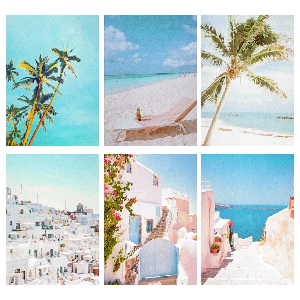 夏の水彩素材 30点セット