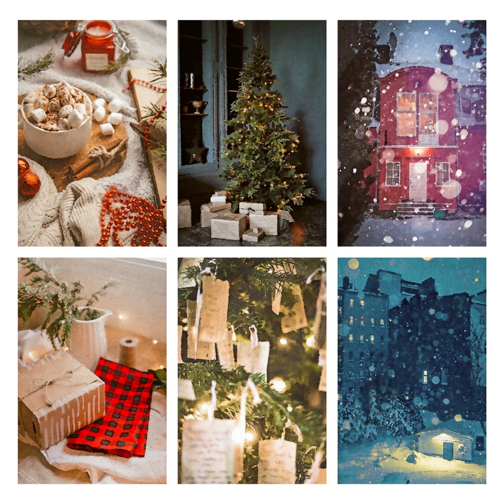 冬の水彩素材 30点セット