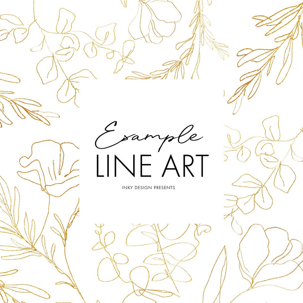 Flowers - ラインアート素材40点セット