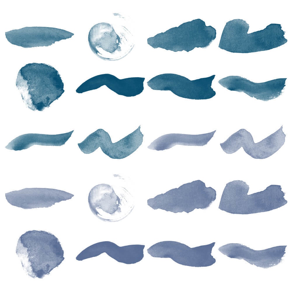 デザイン素材84点セット - NAVY