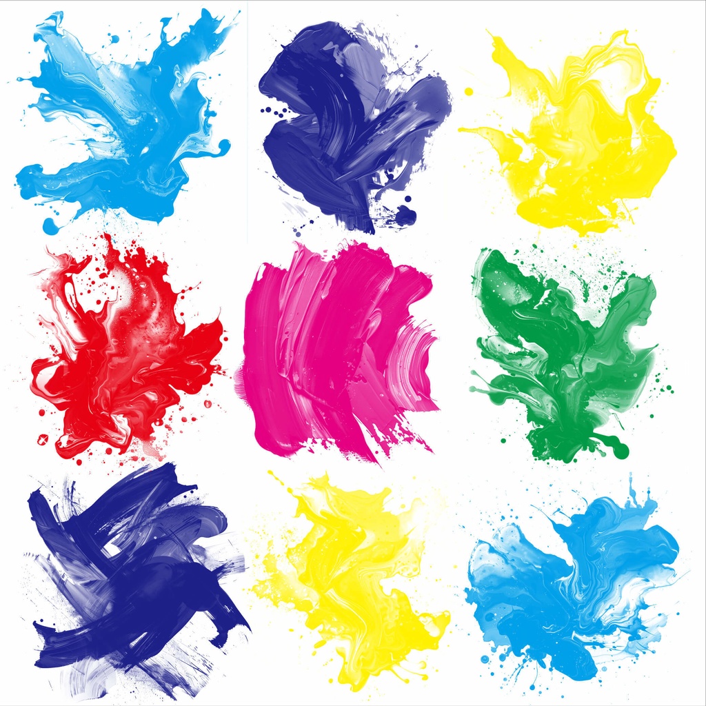 インク系PNG素材240点セット-VIVID