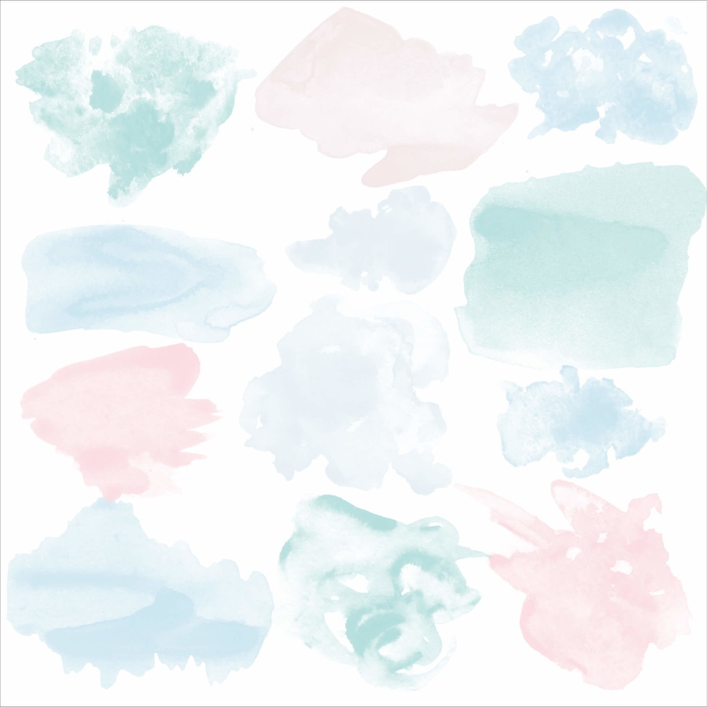 水彩PNG素材480点セット-Pastel