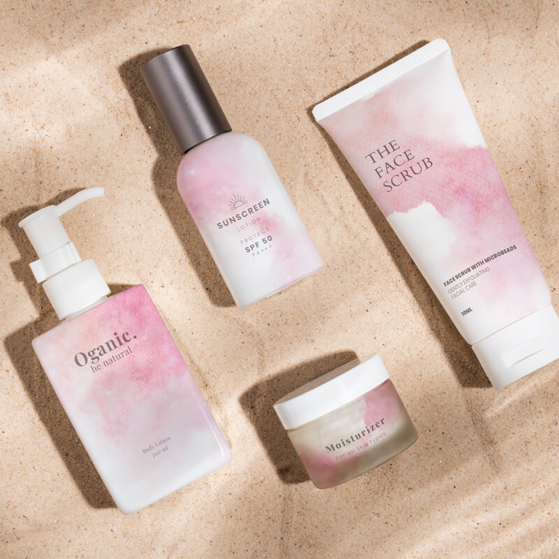 水彩テクスチャ背景素材215点セット - Warm