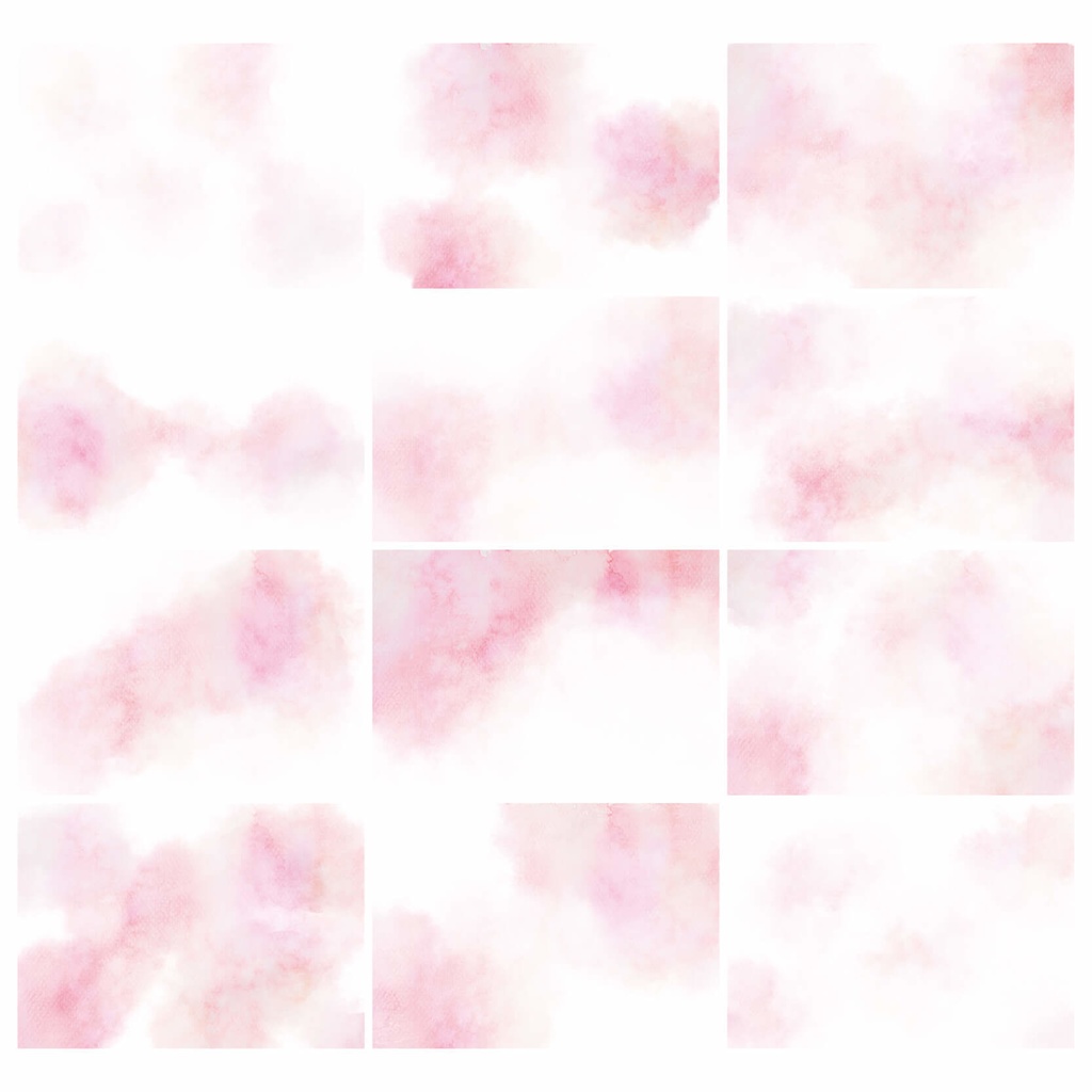 水彩テクスチャ背景素材215点セット - Warm