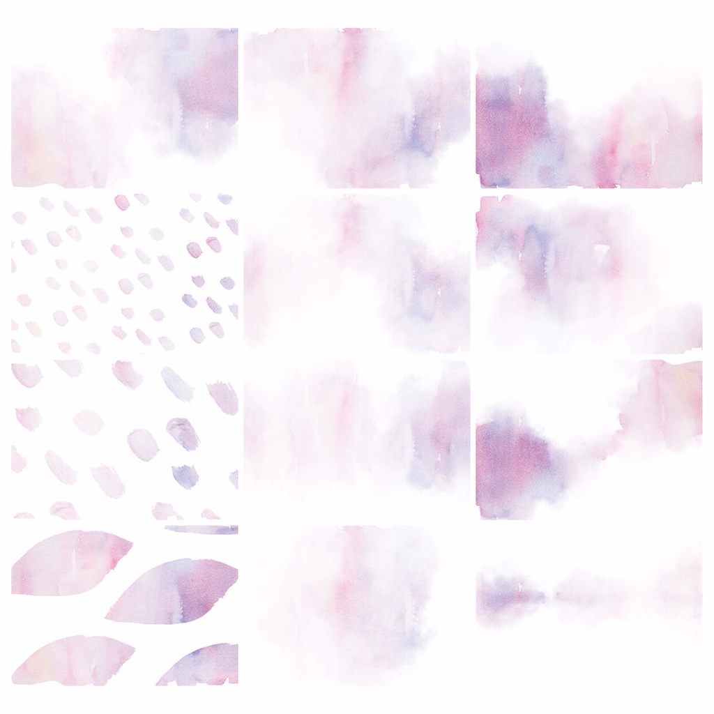 水彩テクスチャ背景素材215点セット - Warm
