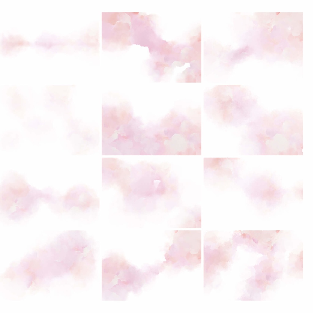 水彩テクスチャ背景素材215点セット - Warm