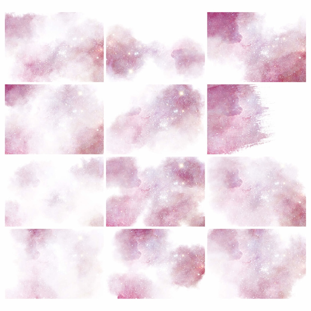 水彩テクスチャ背景素材215点セット - Warm