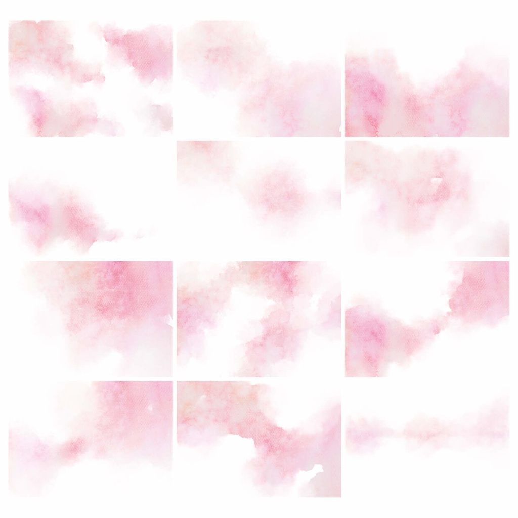 水彩テクスチャ背景素材215点セット - Warm