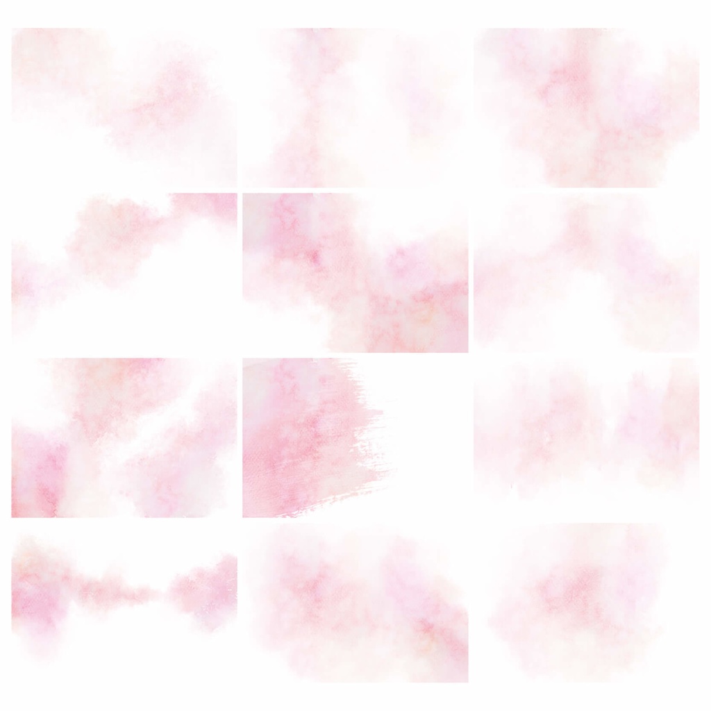 水彩テクスチャ背景素材215点セット - Warm