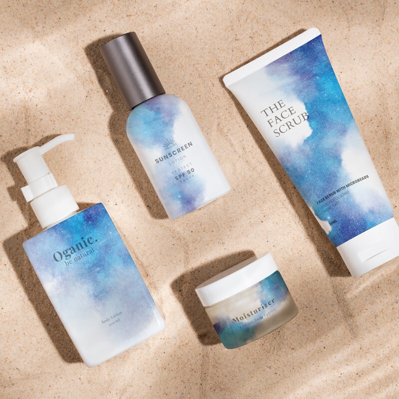 水彩テクスチャ背景素材215点セット - Cool