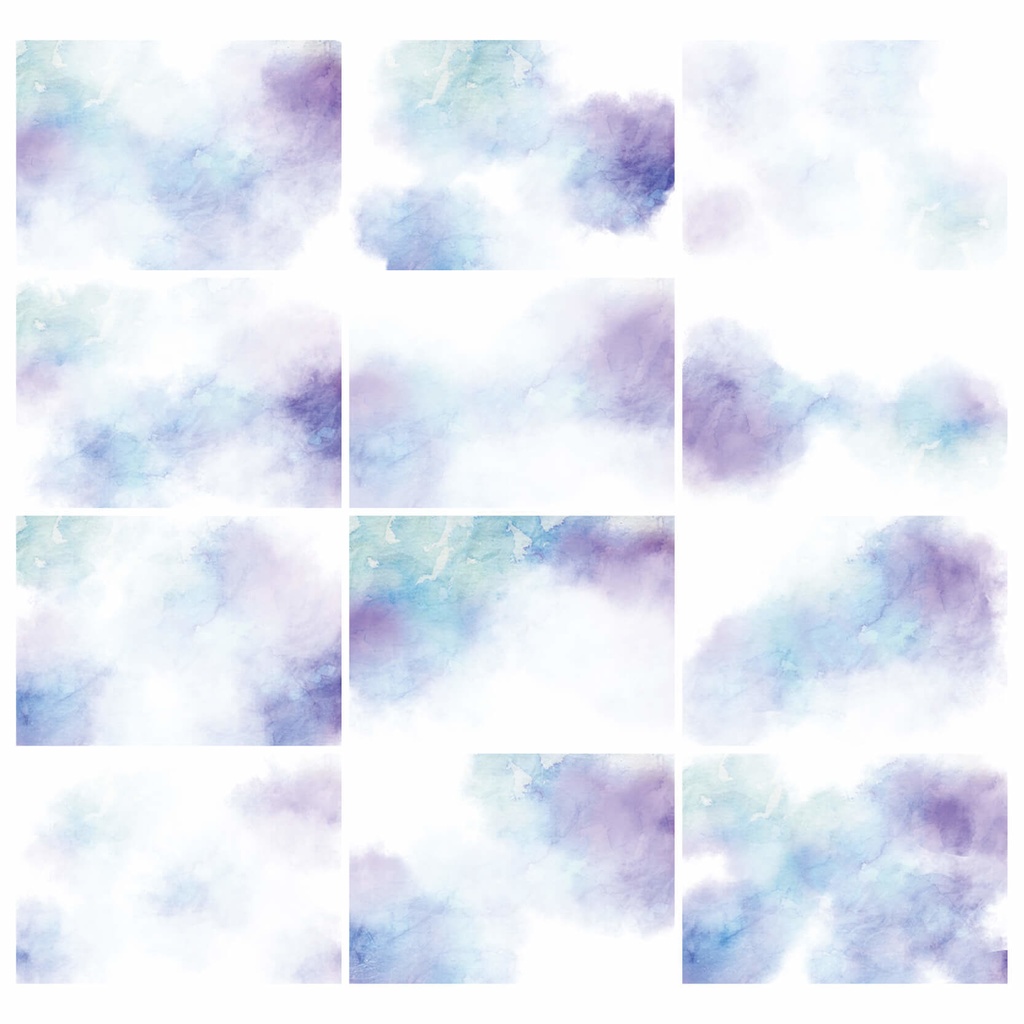 水彩テクスチャ背景素材215点セット - Cool