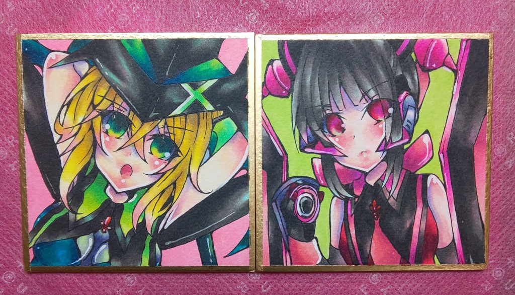 ミニ色紙 戦姫絶唱シンフォギア マリア/調/切歌