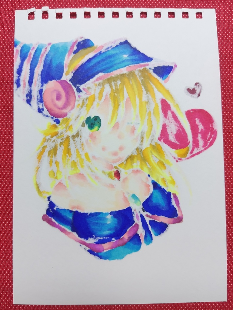 ブラック・マジシャン・ガール 原画 手描き