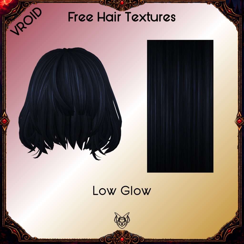 Midnight Starfield Hair Texture. Free and Support Versions (same)