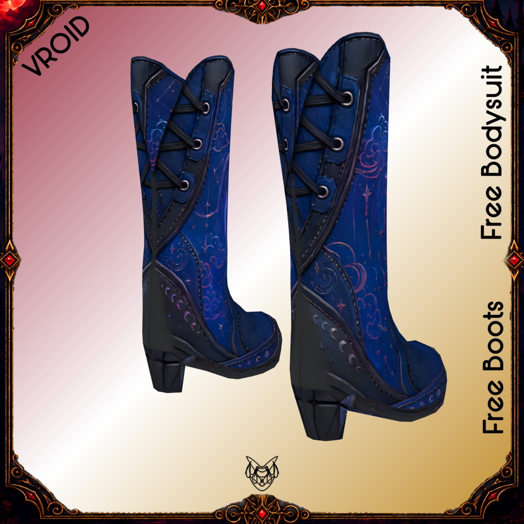 Indigo Celestial Combat Mage Outfit (Bodysuit & Boots). RECENTLY UPDATED