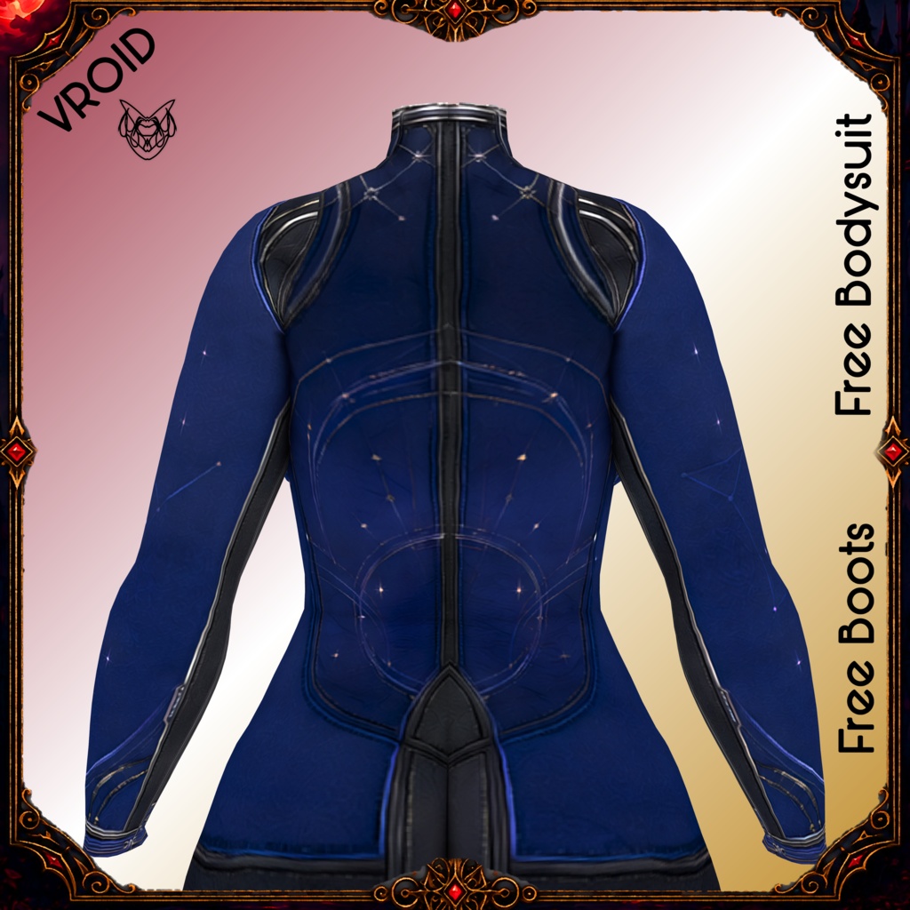 Indigo Celestial Combat Mage Outfit (Bodysuit & Boots). RECENTLY UPDATED