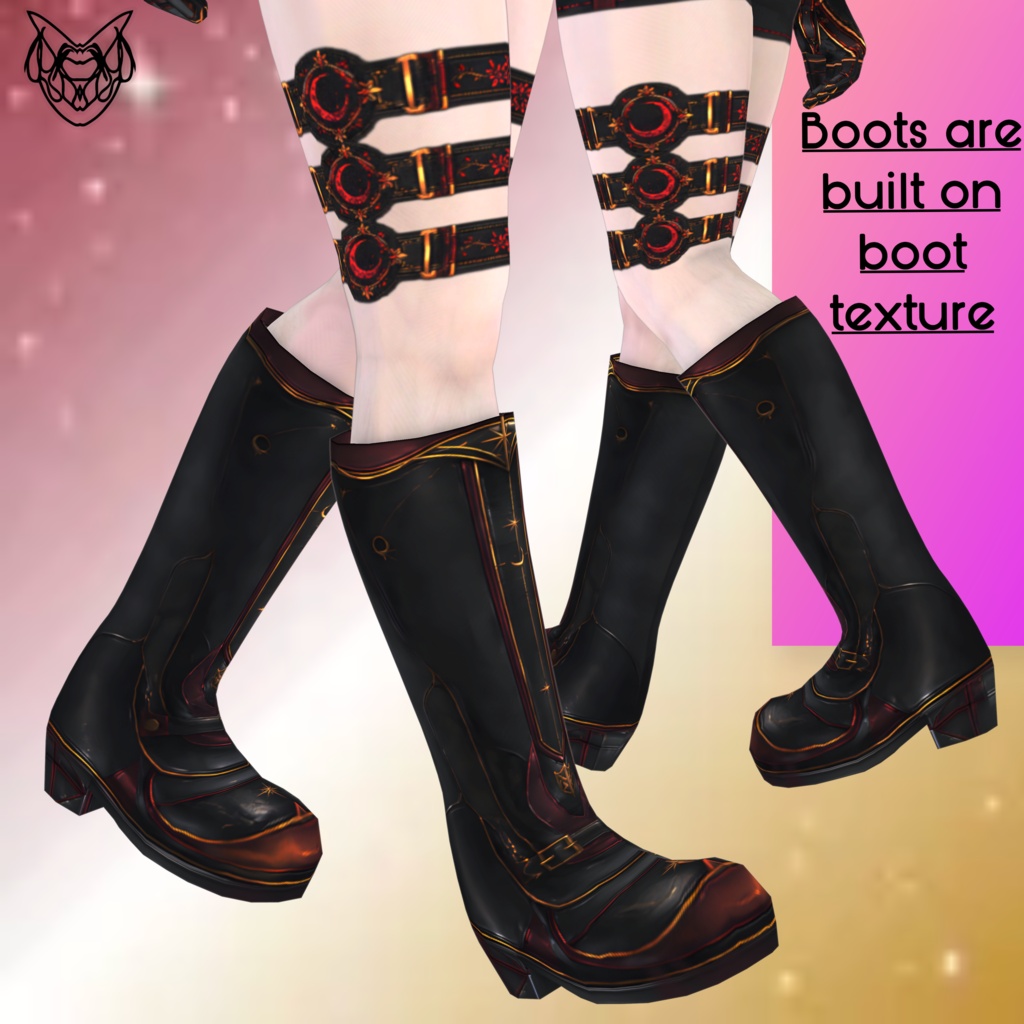 Crimson Moon Dark Mage Outfit (7-Piece Set)