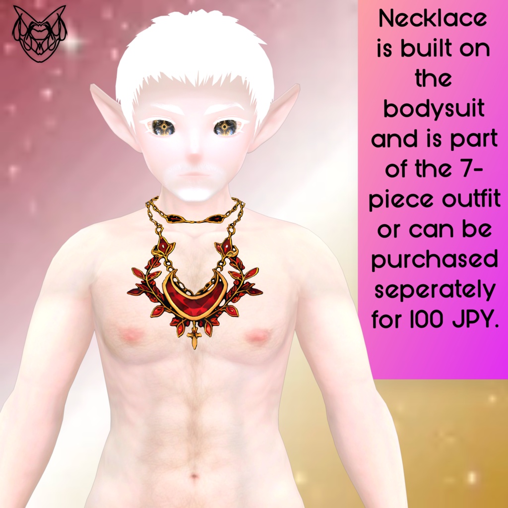 Crimson Moon Dark Mage Outfit (7-Piece Set)
