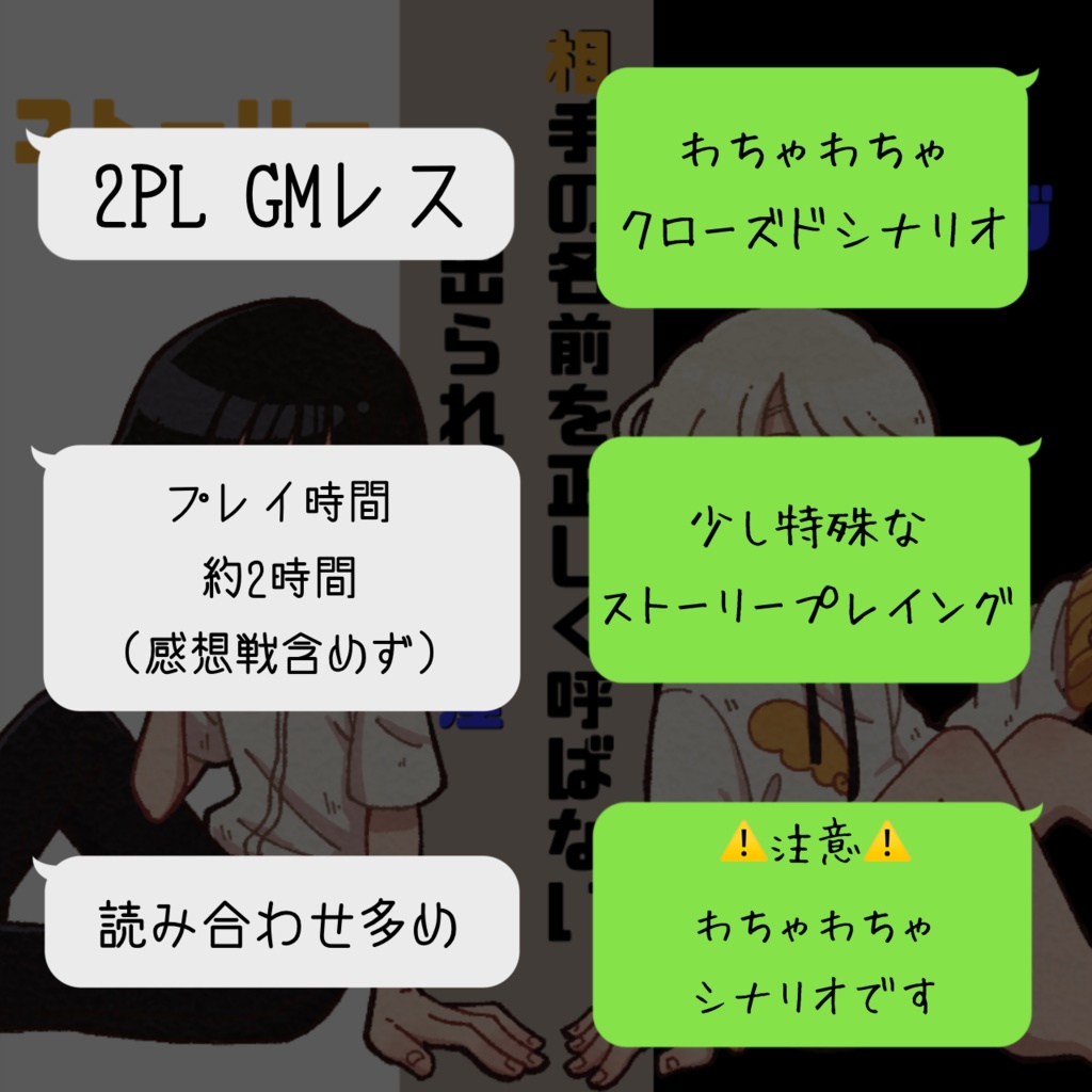 相手の名前を正しく呼ばないと出られない部屋【ストプレ】