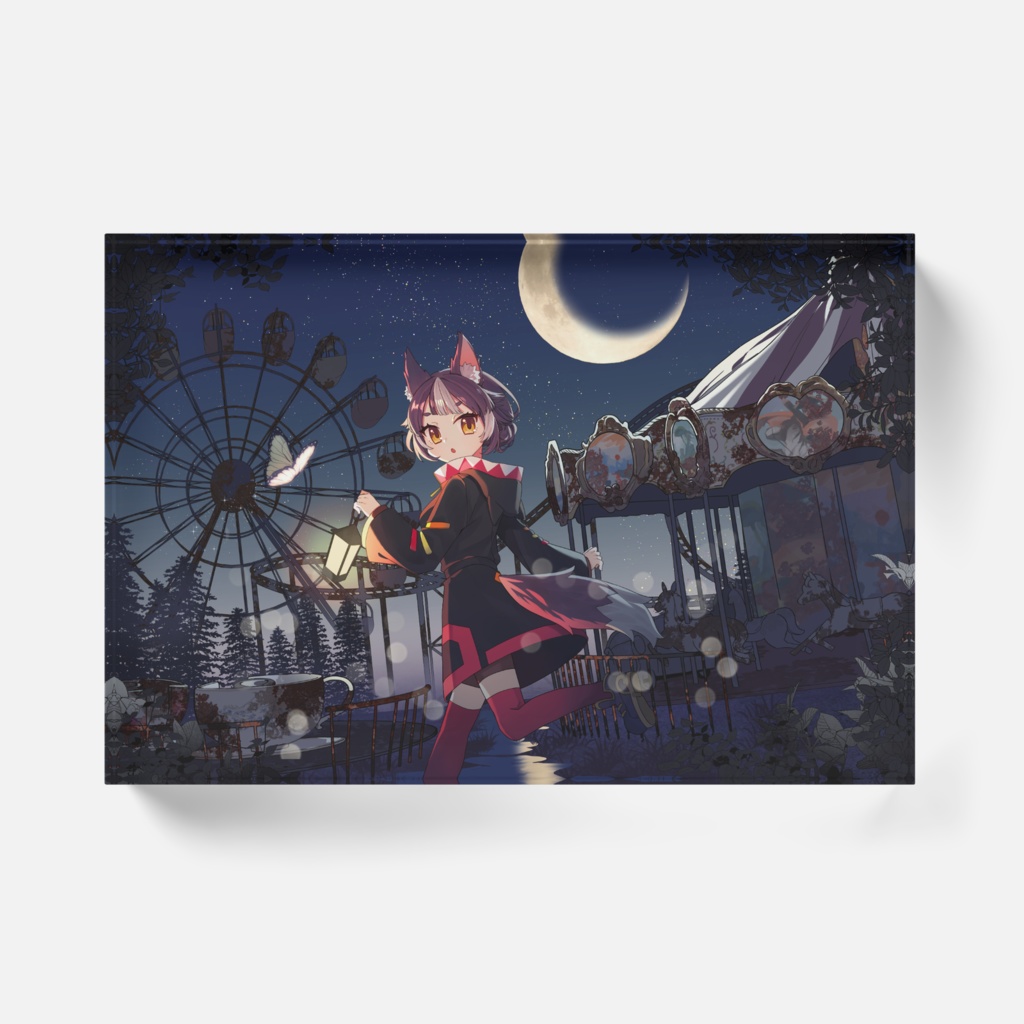 幾星霜まつアクリルブロック【幾星霜まつ遊園地】