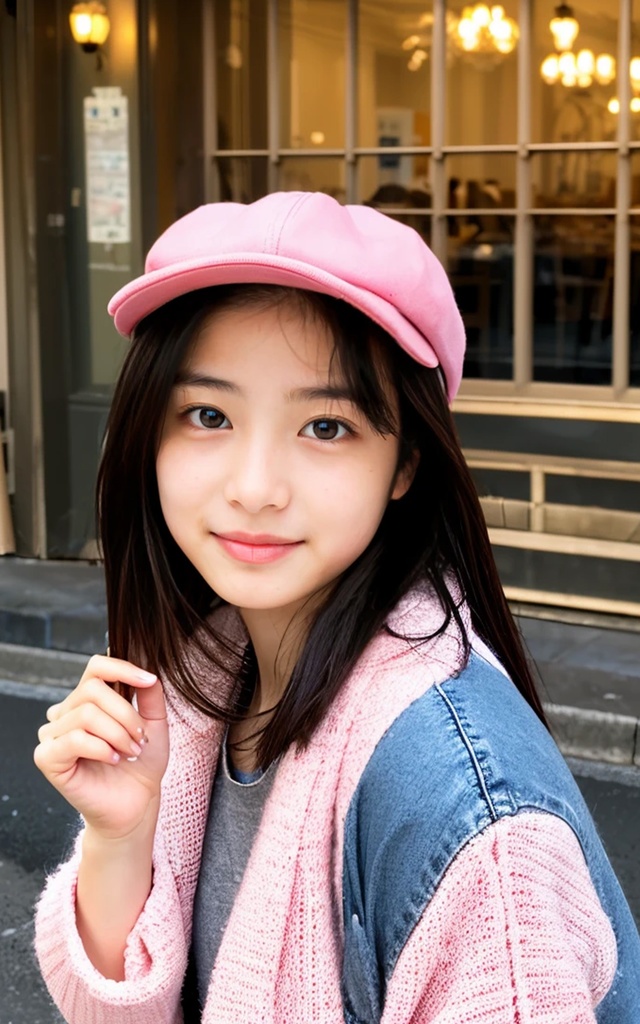 ティーンモデル AIファッションスナップ3 春のシンプルカーディガンコーデ編