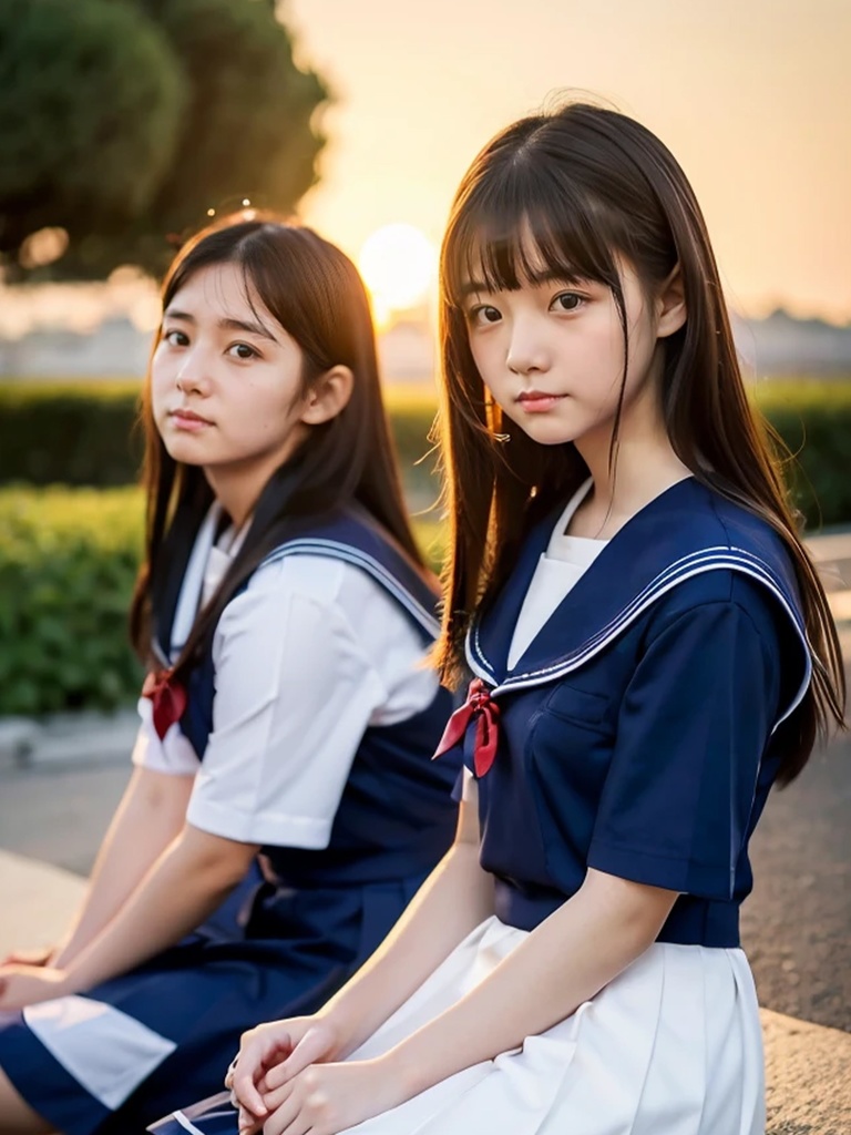 ティーンモデル AIファッションスナップ5 セーラー服/セーラーコスチューム編