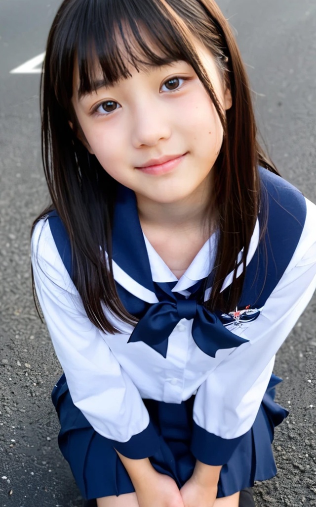 ティーンモデル　AIファッションスナップ９　学生服編１