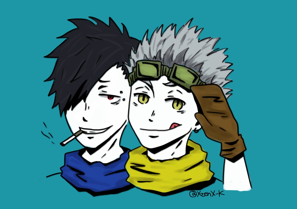 兎黒ポストカード