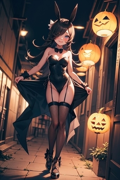 ライスシャワー ハロウィン衣装 01 (AIイラスト11枚)