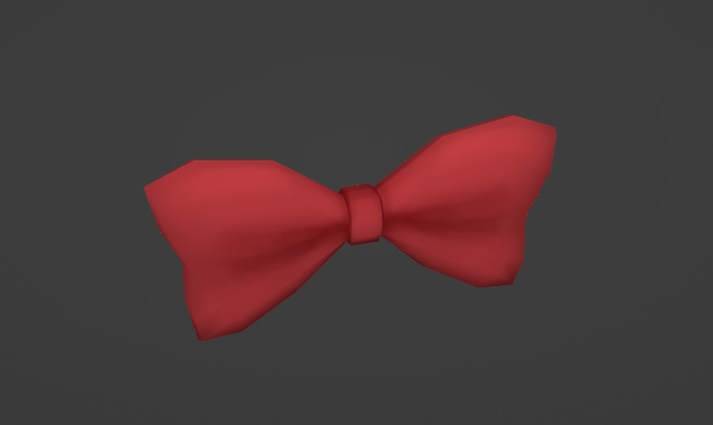 [Blender3D] Red Ribbon(w/rigging)