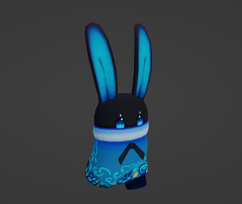 [FBX] Rabbie - Water Spirit Rabbit (w. Blender File)