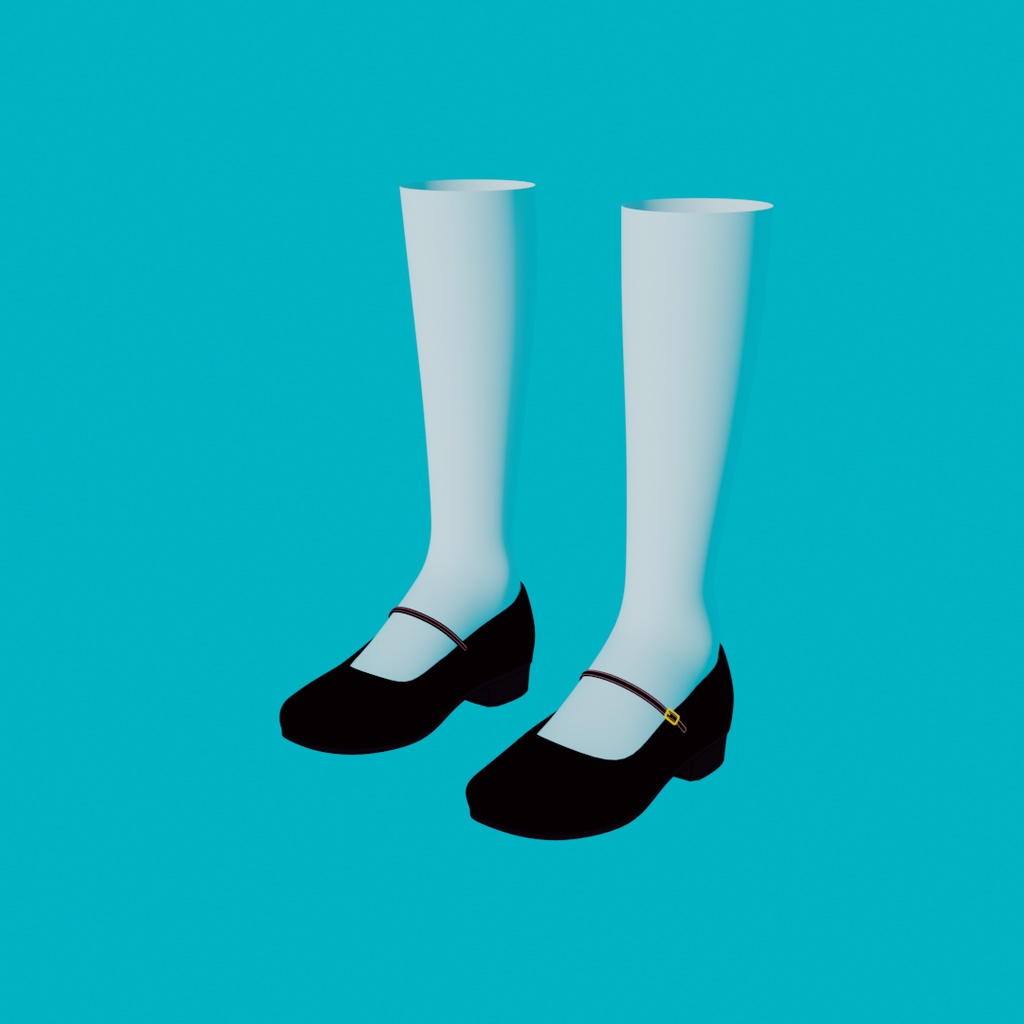 [Blender3D] Mary Jane Shoes