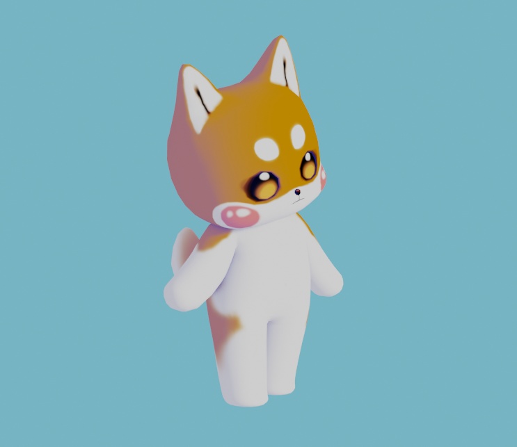 [FBX / Blender3D] Shiba-Chan - SpitzRu - 2/3