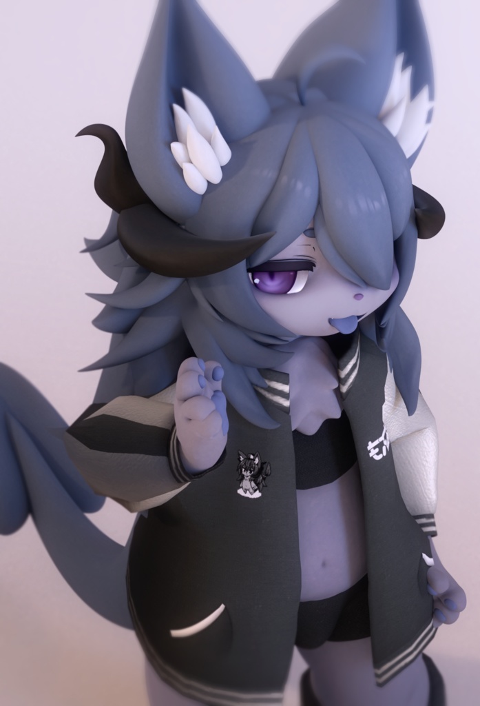 オリジナル3Dモデル【あくまくん-akumakun-】