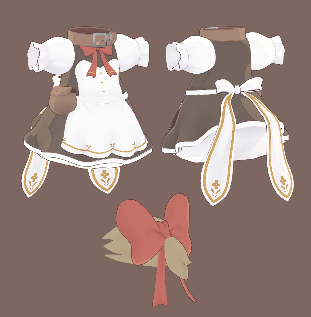 オリジナル3Dモデル【pato maid】