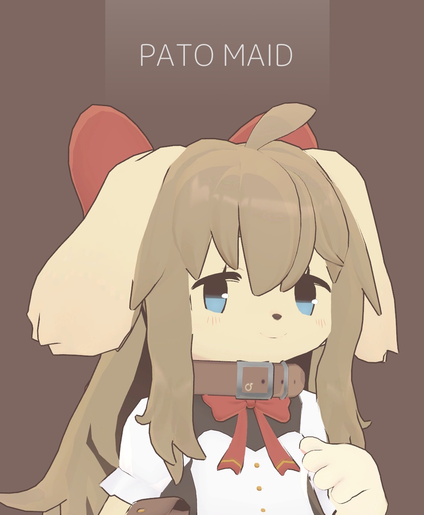 オリジナル3Dモデル【pato maid】