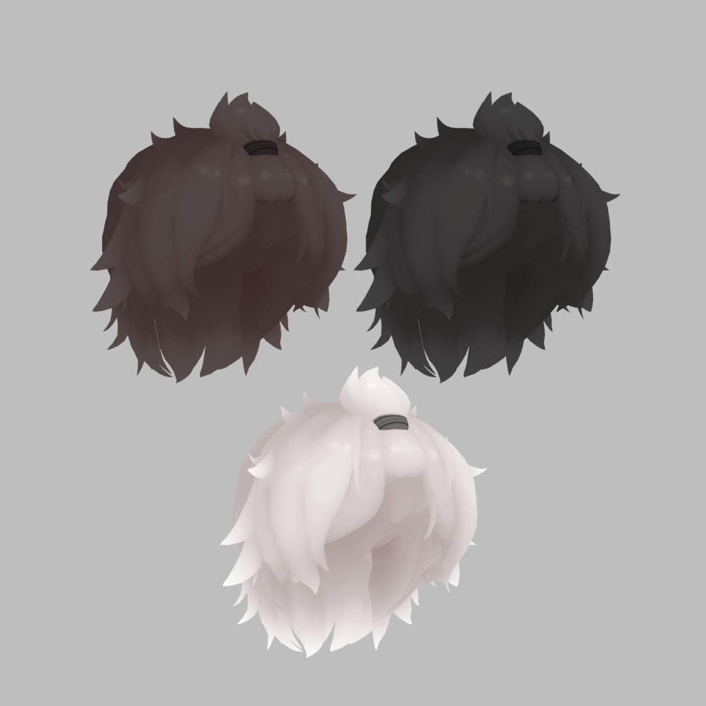 オリジナル3Dモデル【フロントアップヘアー】