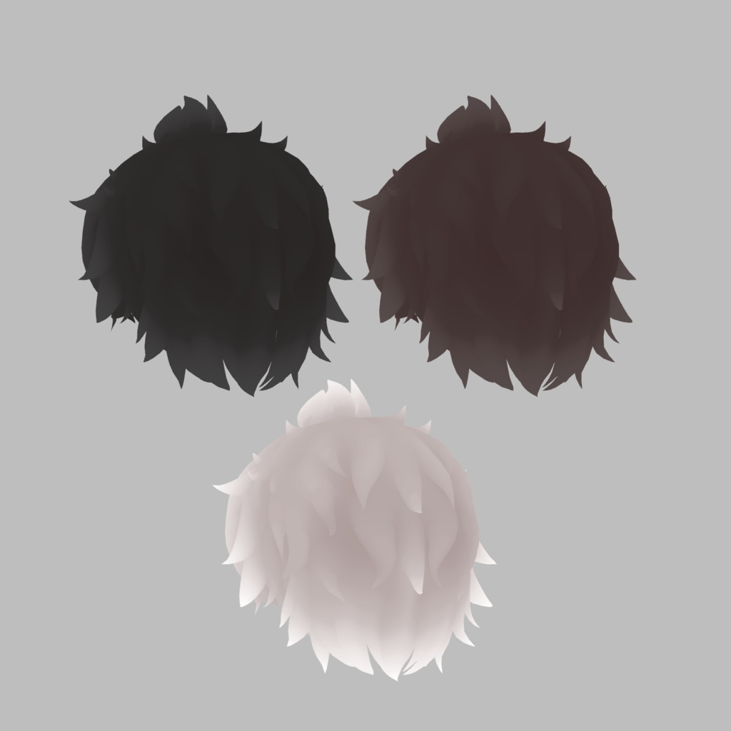 オリジナル3Dモデル【フロントアップヘアー】