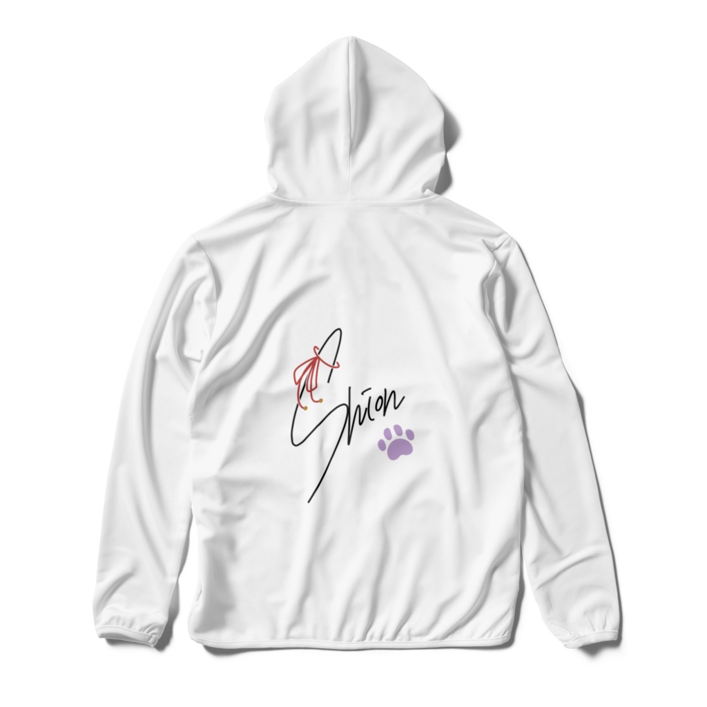 しおんちゃんドライジップパーカー(ホワイト)