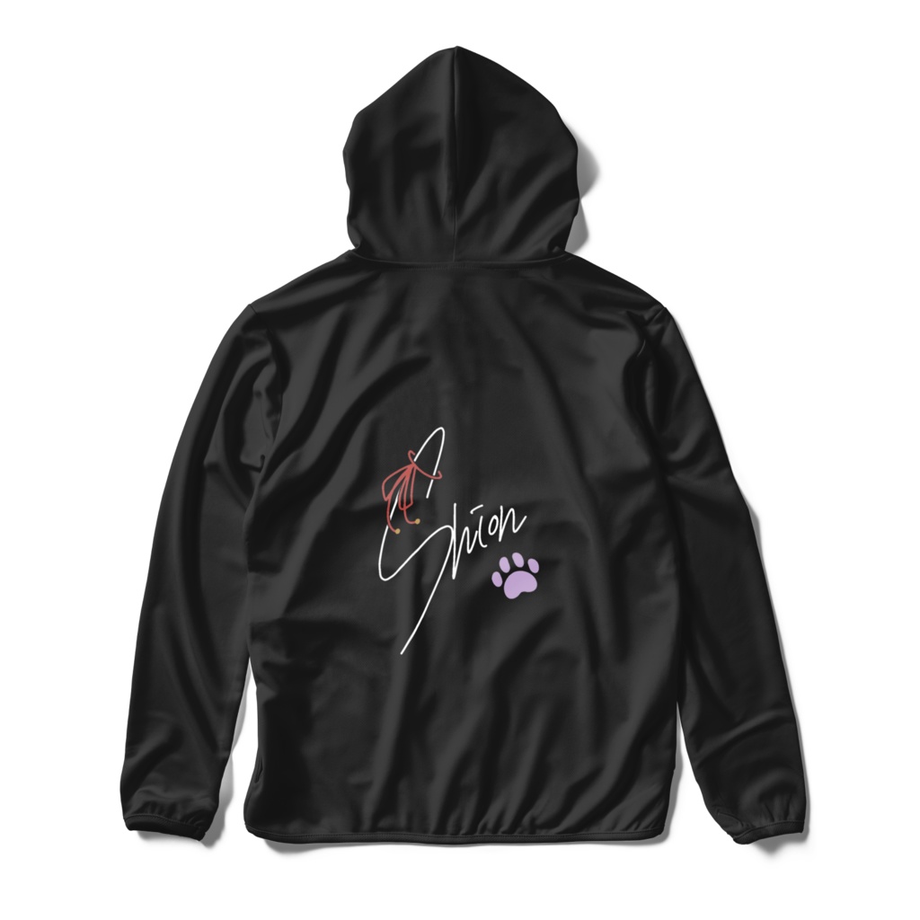 しおんちゃんドライジップパーカー(ブラック)