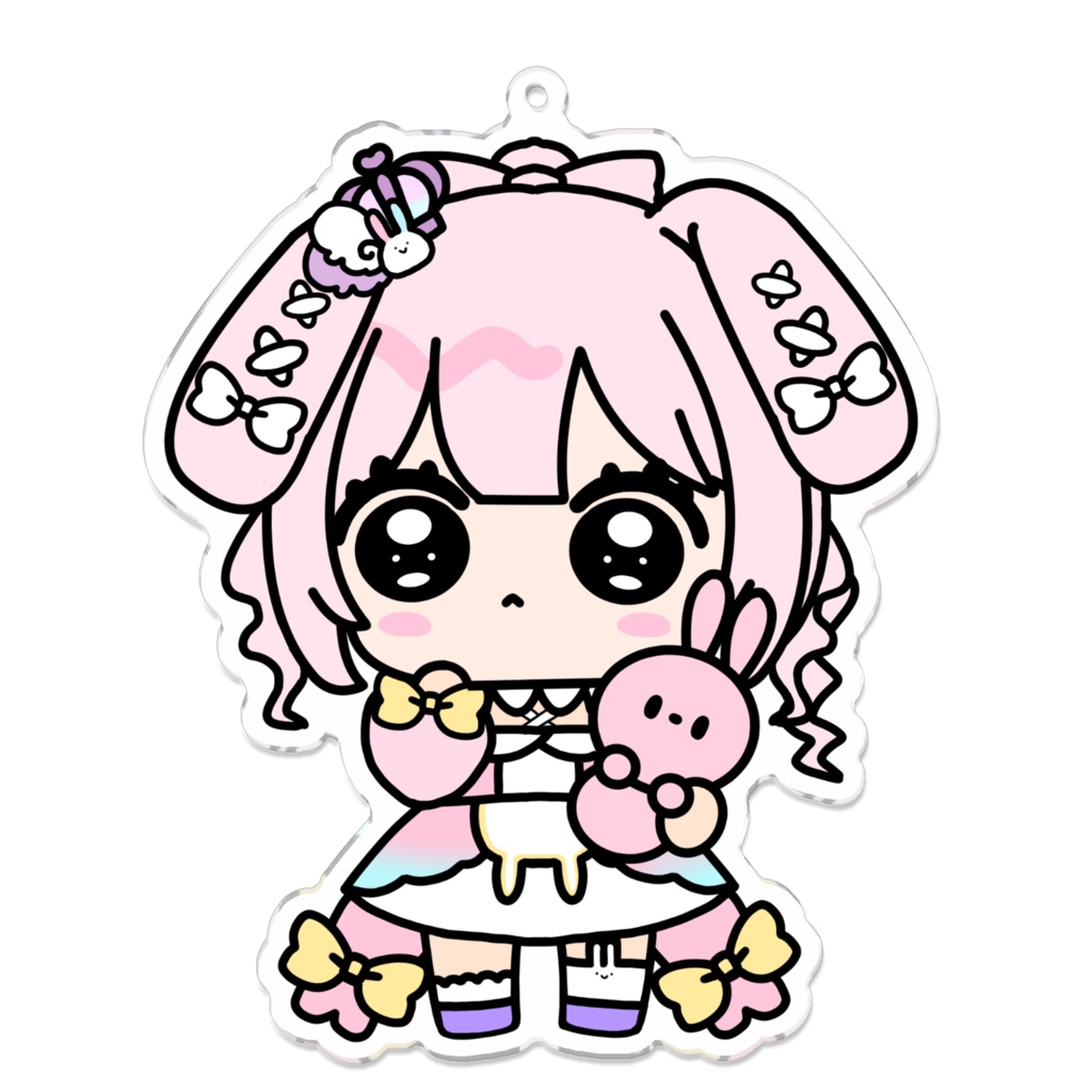 【きゅるるん】そこにいたうさぎアクキー