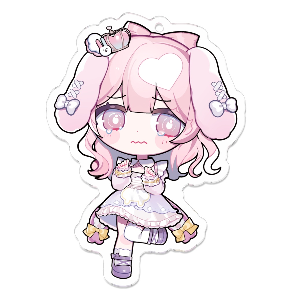 そこにいたうさぎ　アクリルキーボルダー　なきなきばーじょん！