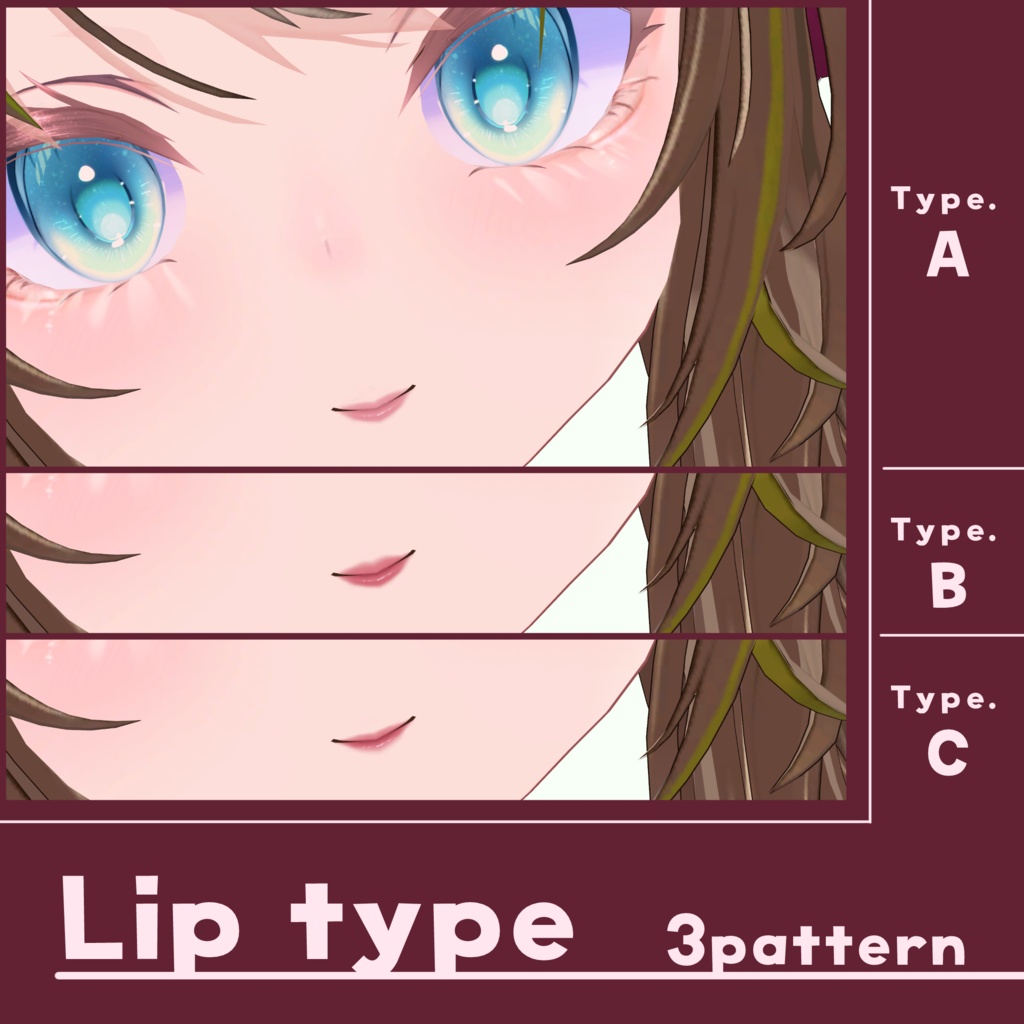 【ルゼブルちゃん】Clear Make up&Eyes Texture