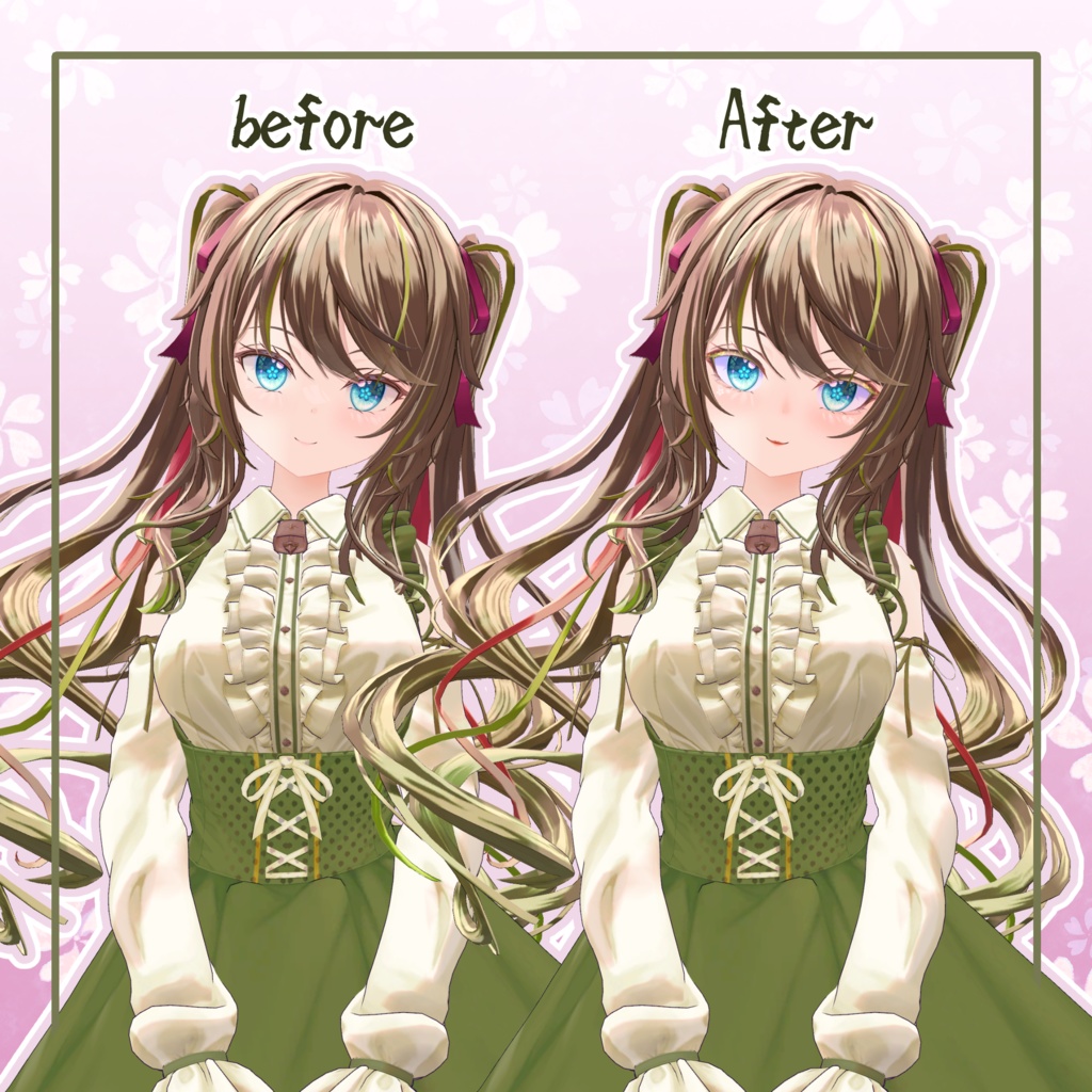 【ルゼブルちゃん】ひさかた Make up&Eyes Texture